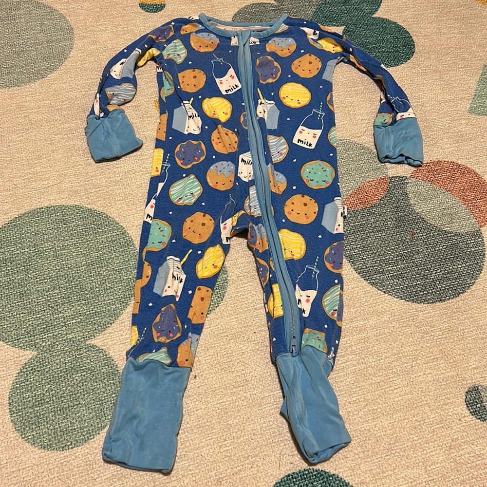 Little Sleepies Milk & Cookies Zippy GUC